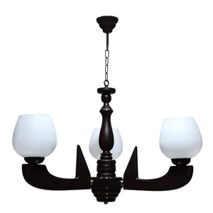 لوستر 3 شعله چوبینه کد C114/3