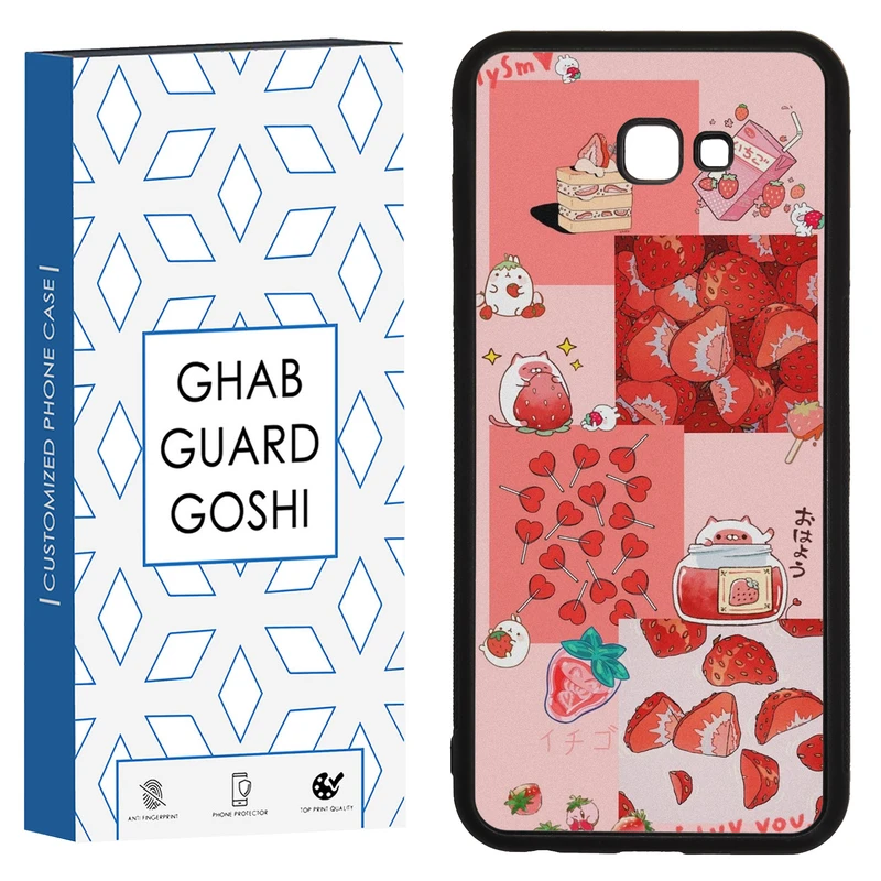 کاور قاب گارد گوشی طرح توت فرنگی کد TPU-275 مناسب برای گوشی موبایل سامسونگ Galaxy J4 plus / J4 core