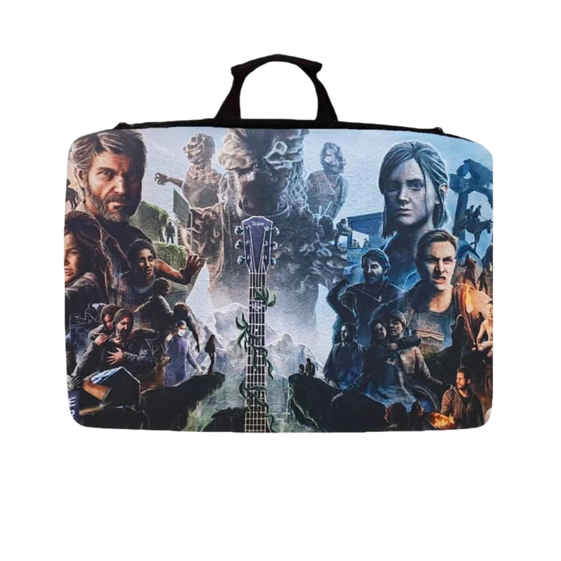 کیف حمل کنسول بازی مدل ps5 slim طرح بازی last of us