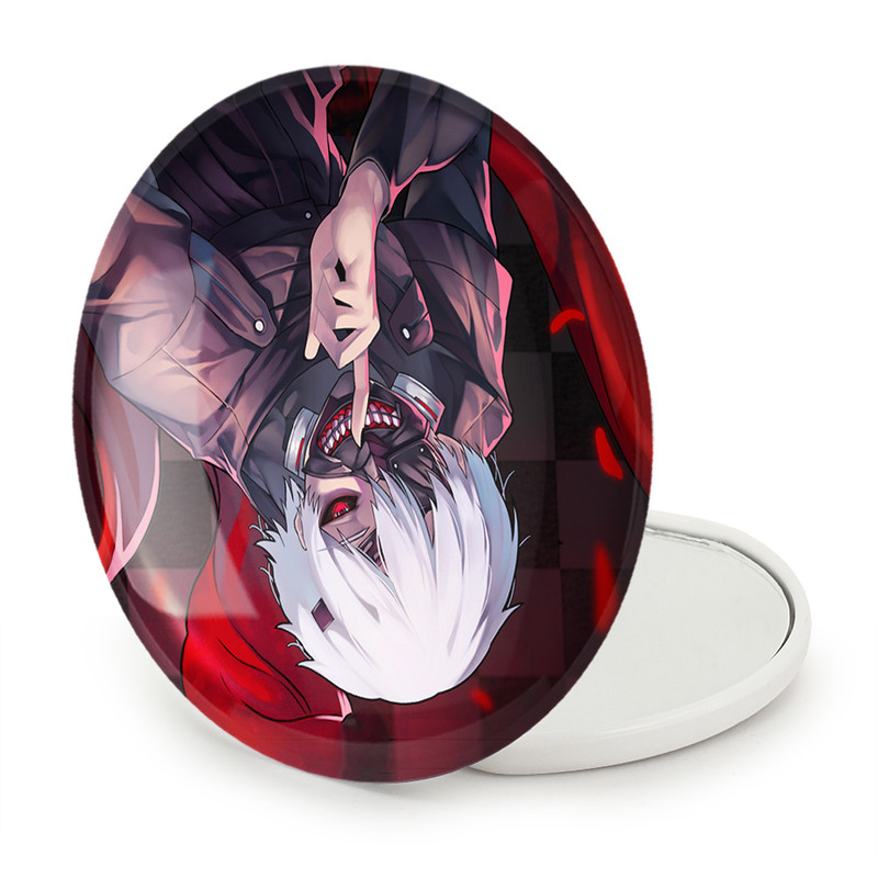 آینه جیبی خندالو طرح کانکی کن انیمه توکیو غول Tokyo Ghoul مدل تاشو کد 11878