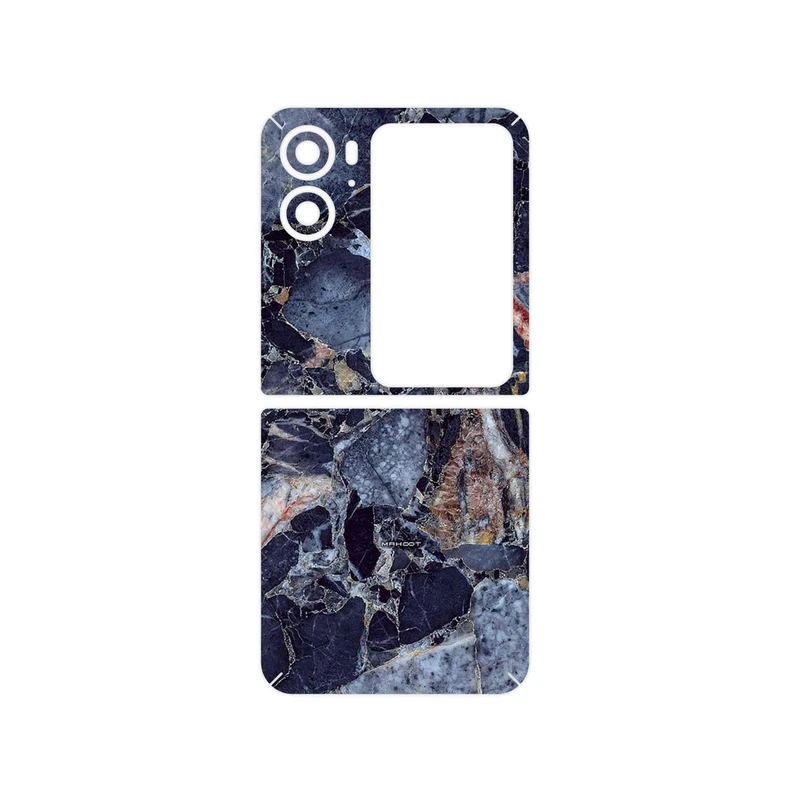 برچسب پوششی ماهوت مدل Broken black marble مناسب برای گوشی موبایل اپو Find N2 Flip
