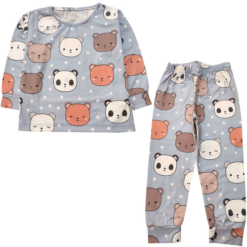ست تی شرت و شلوار بچگانه مدل خرس مهربون کد 3855