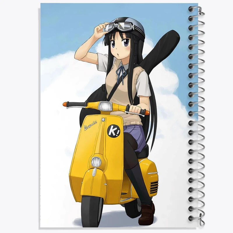 دفتر لیست خرید 50 برگ خندالو طرح نیناموری انیمه فولی کولی Fooly Cooly کد 23579