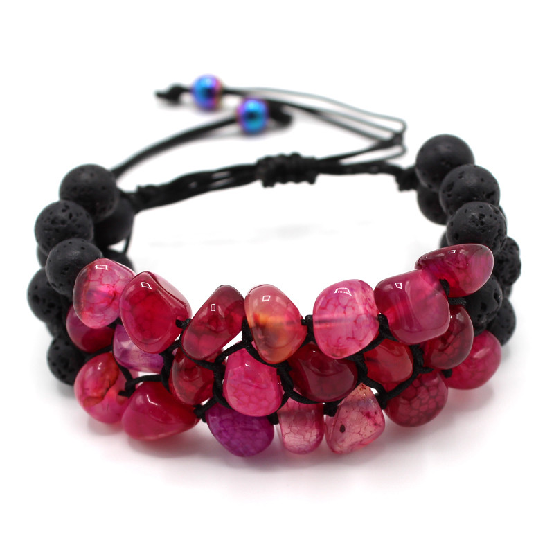 دستبند زنانه مدل عقیق ارغوان