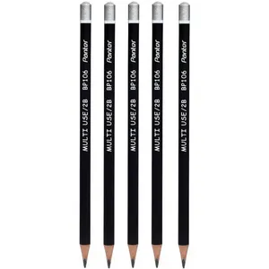 مداد مشکی پنتر مدل Multi Use BP104 بسته 5 عددی 