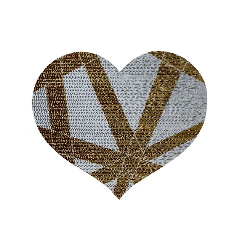 پادری مدل قلب طرح کلاسیک کد 8810 سایز 90x90 سانتی متر 