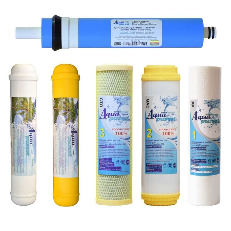 فیلتر دستگاه تصفیه آب آکوا پیورست مدل GOLDEN-RX NEW 06 مجموعه 6 عددی