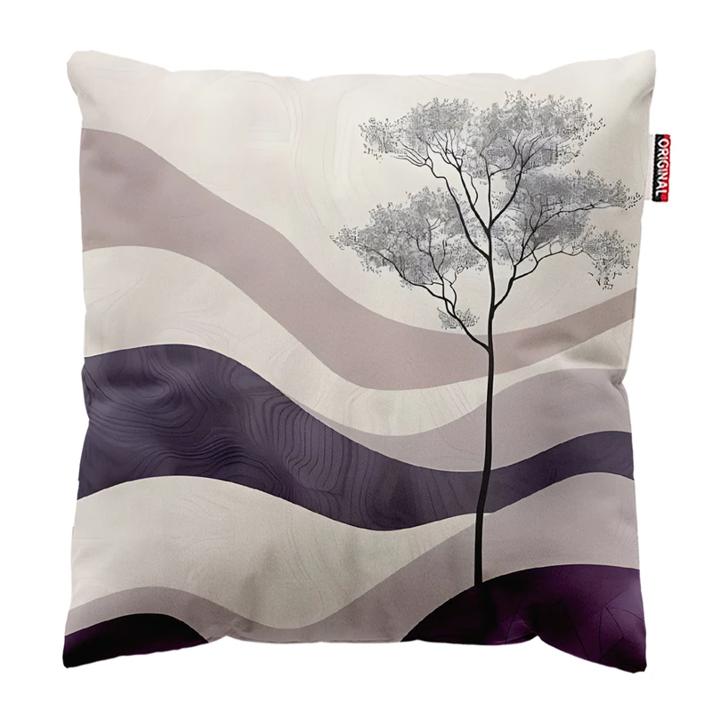 کوسن پاد آفرین مدل مینیمال طرح منظره کد PK303759 سایز 30*30 سانتی‌متر