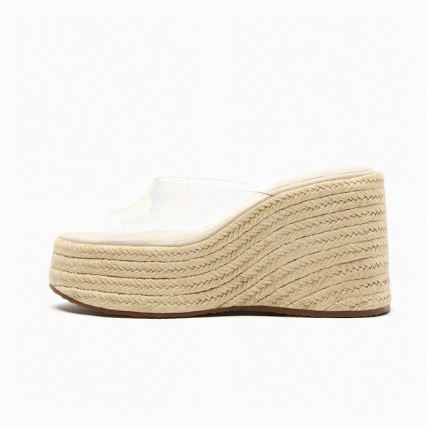 صندل زنانه زارا مدل VINYL WEDGE