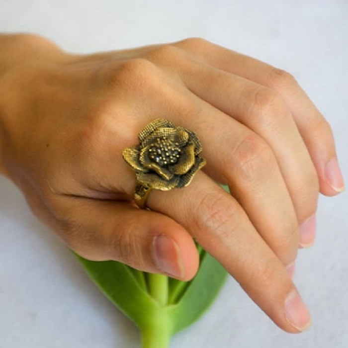 انگشتر دخترانه مدل گل انگشتر دخترانه مدل گل