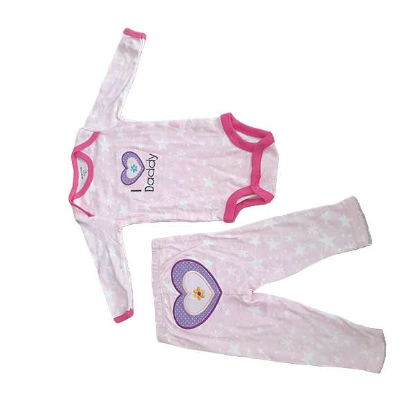 ست بادی آستین بلند و شلوار نوزادی کارترز مدل 64