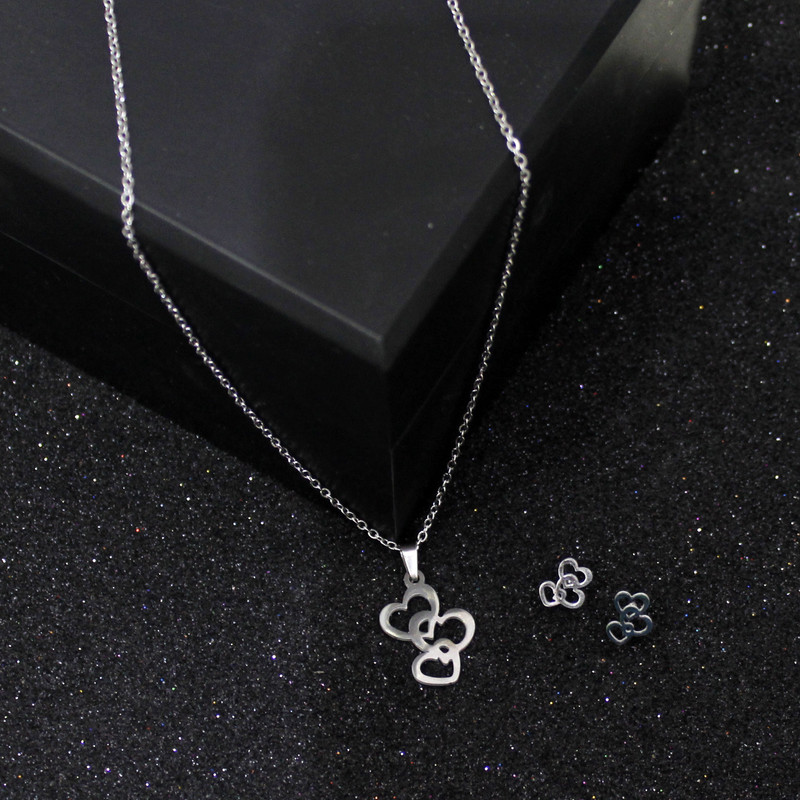 نیم ست زنانه طرح قلب کد RKH_1466