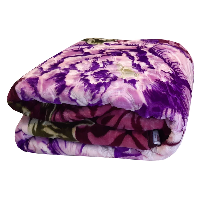 پتو شادیلون طرح گل کد 13 سایز 200x230 سانتی متر