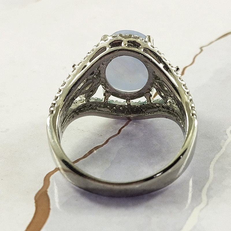 انگشتر نقره زنانه سلین کالا مدل عقیق کبود کد 65 انگشتر نقره زنانه سلین کالا مدل عقیق کبود کد 65