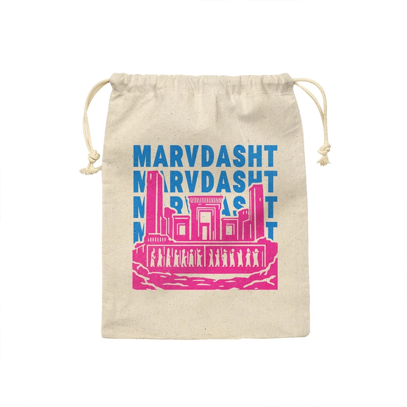 کیسه نان و سبزی ترمه طراحان ایده مدل نماد تخت جمشید مرودشت کد map0024 - S سایز 19x19 سانتی متر