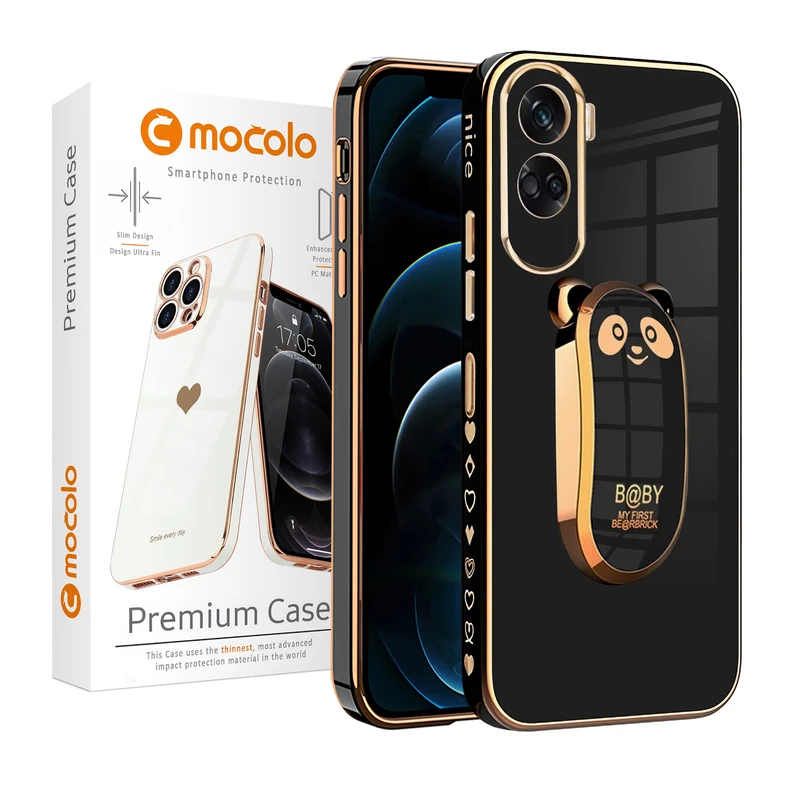 کاور موکولو مدل Baby مناسب برای گوشی موبایل آنر 90 Lite به همراه پایه نگهدارنده