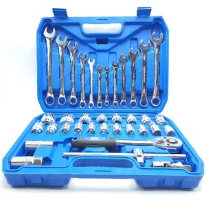 نقد و بررسی آچار بکس و آچار یک سر تخت و یک سر رینگی باس مدل 37-TOOLS مجموعه 37 عددی توسط خریداران