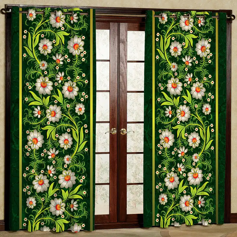 پرده مدل طرح دار مخمل پانچی کد 4256 سایز 140x200 سانتی متر