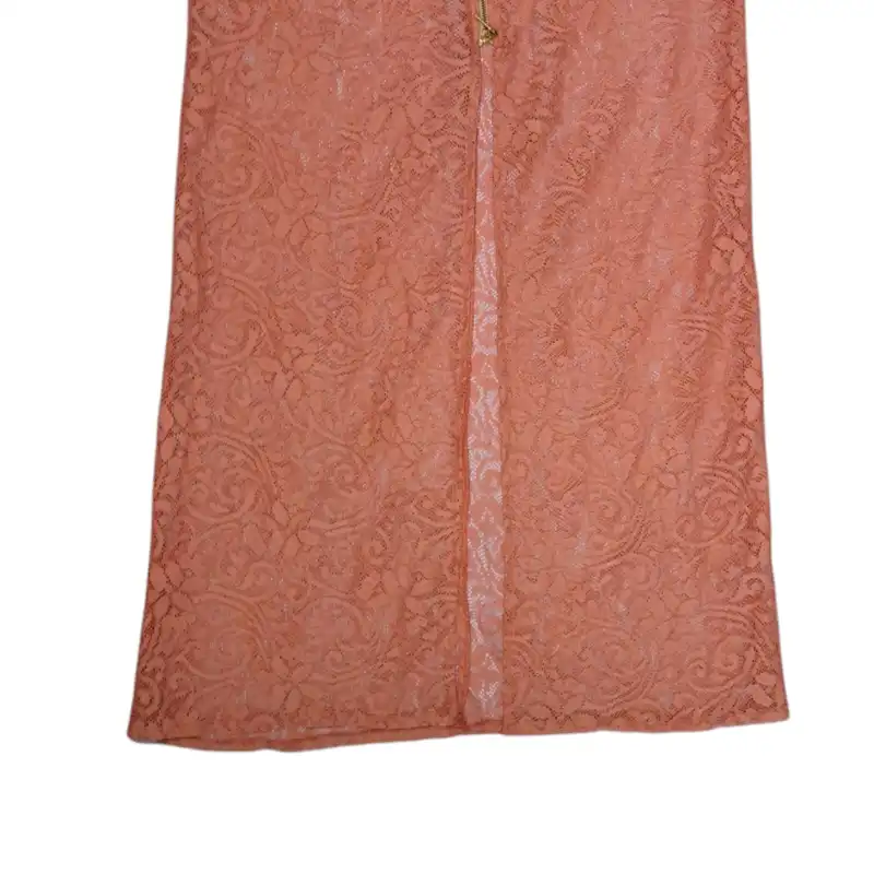 دامن نیم کلوش زنانه مدل جلو زیپ کد 10372 رنگ گلبهی