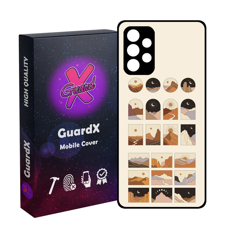 کاور گارد ایکس طرح طبیعت مدل Glass10833 مناسب برای گوشی موبایل سامسونگ Galaxy A32 4G