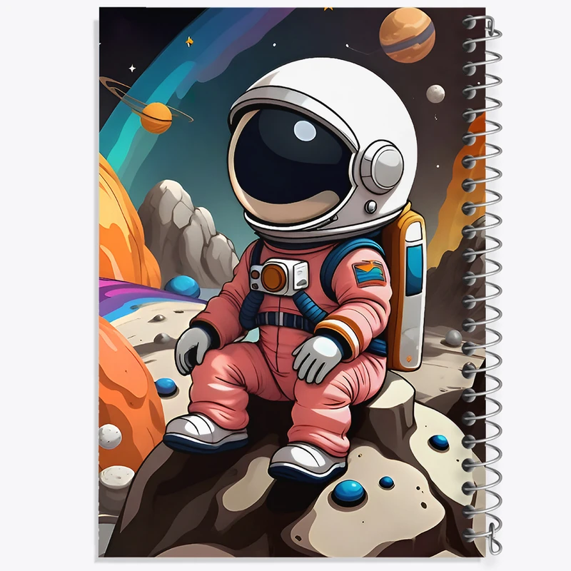 دفتر نقاشی 50 برگ خندالو طرح فضانورد کد F8171