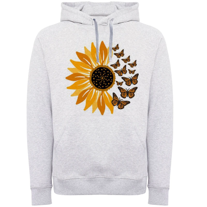 هودی زنانه مدل گل افتابگردون W167