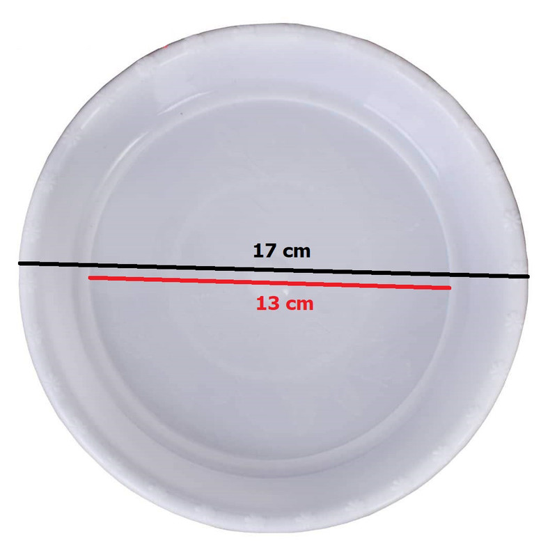 زیرگلدانی مدل p6 - 17 cm (13) بسته 6 عددی