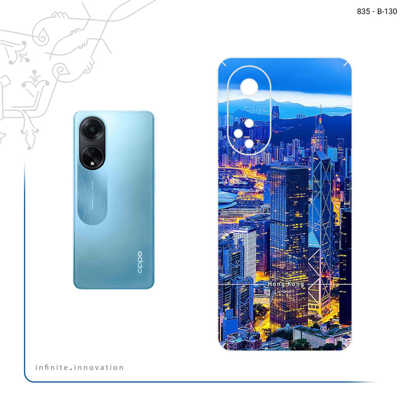 برچسب پوششی ماهوت مدل Hong Kong City مناسب برای گوشی موبایل اپو A98