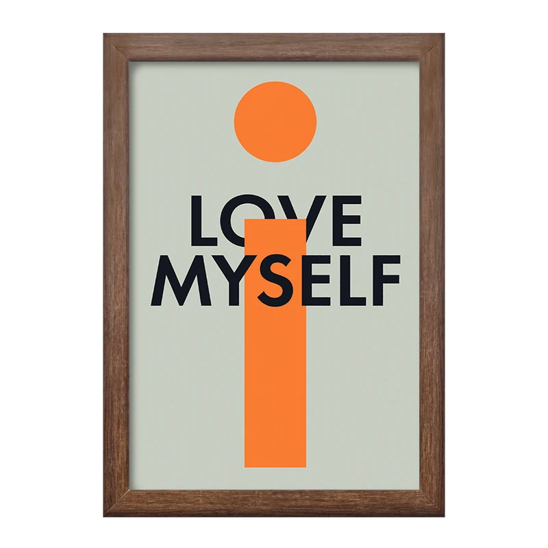 تابلو خندالو طرح Love My Self کد F10782