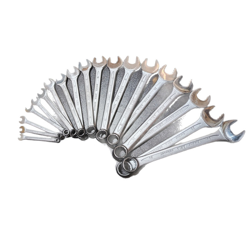 آچار یکسر تخت و یکسر رینگی اریا مدل DIN3113_8 مجموعه 8 عددی