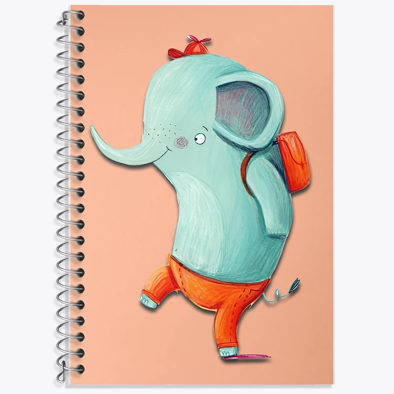 دفتر لغت 50 برگ خندالو طرح فیل بامزه کد F8378