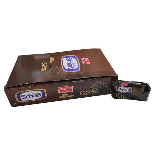 شکلات تلخ 52% دریم اسمارت شیرین عسل - 9 گرم بسته 50 عددی