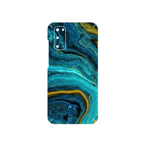 MAHOOT Turquoise marblewith golden streaks Cover Sticker for Samsung Galaxy S20