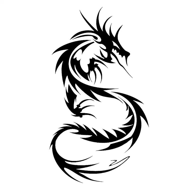 شابلون باتیس آرت طرح اژدها کد 479