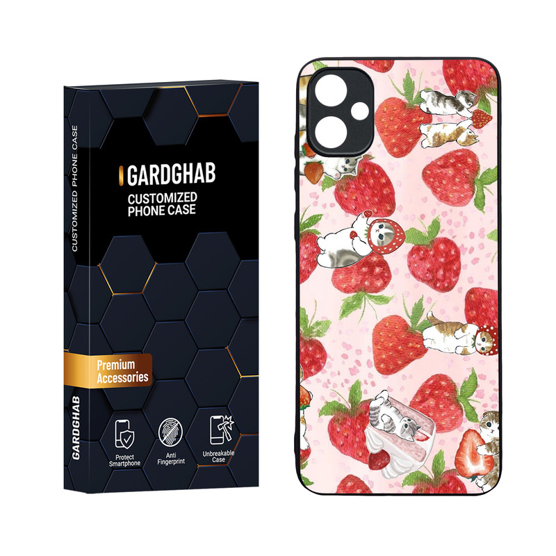 کاور گارد قاب مدل دورژله ای پشت گلس فانتزی مناسب برای گوشی موبایل سامسونگ Galaxy A05