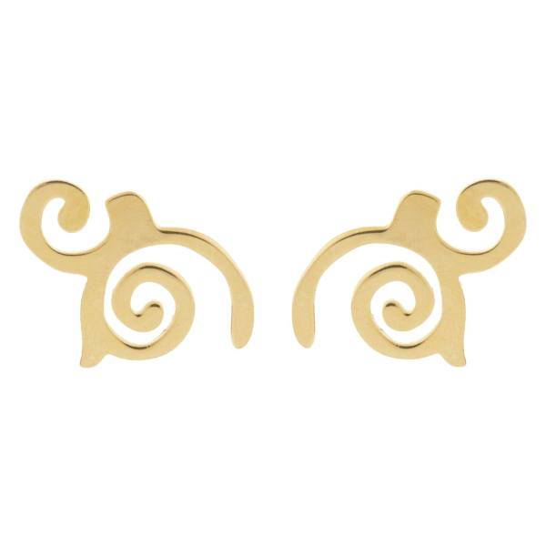 گوشواره طلا 18 عیار زنانه کانیار گالری کد GOA121