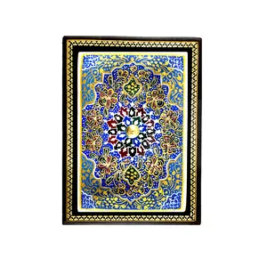 جعبه جواهرات خاتم کاری سعید آرا طرح تذهیب مدل ونون کد 11