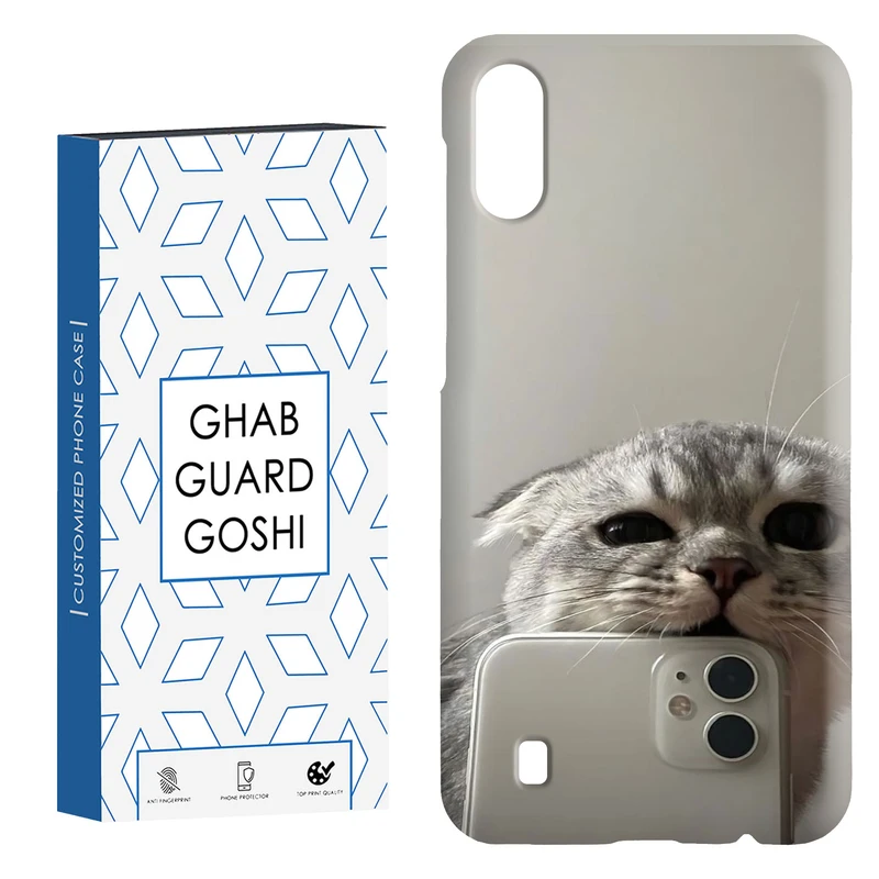 کاور قاب گارد گوشی طرح گربه سلفی کد Dimo-206 مناسب برای گوشی موبایل سامسونگ Galaxy M10