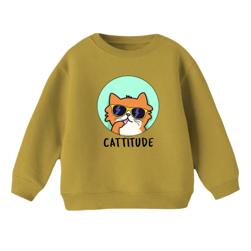 سویشرت بچگانه مدل گربه عینکی 