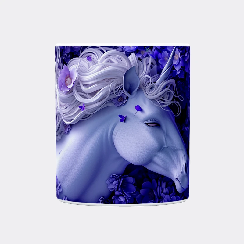 ماگ حس آمیزی طرح  تکشاخ کد 6 