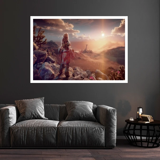 تابلو بکلیت طرح انیمیشن Horizon Forbidden West مدل قاب شاسی W-s8813