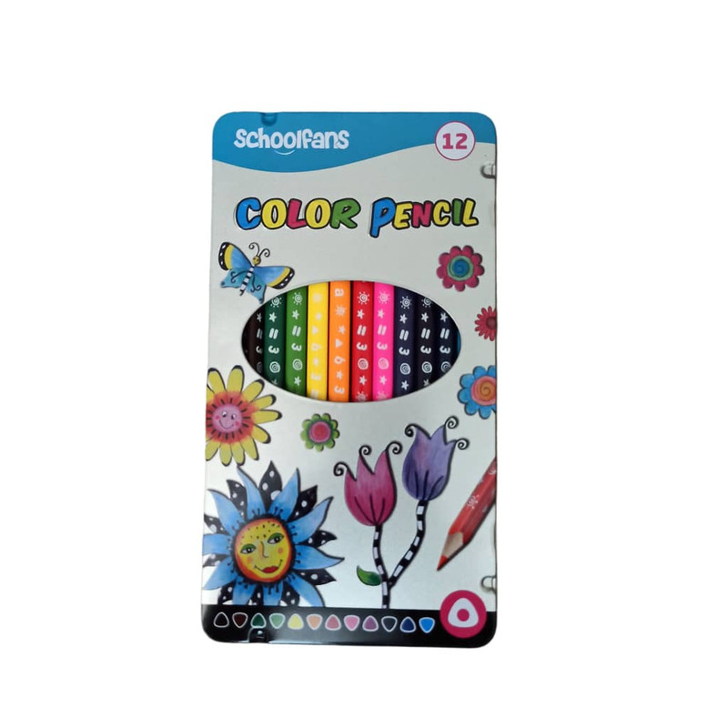 مداد رنگی 12 رنگ اسکول فنس کد FA92442