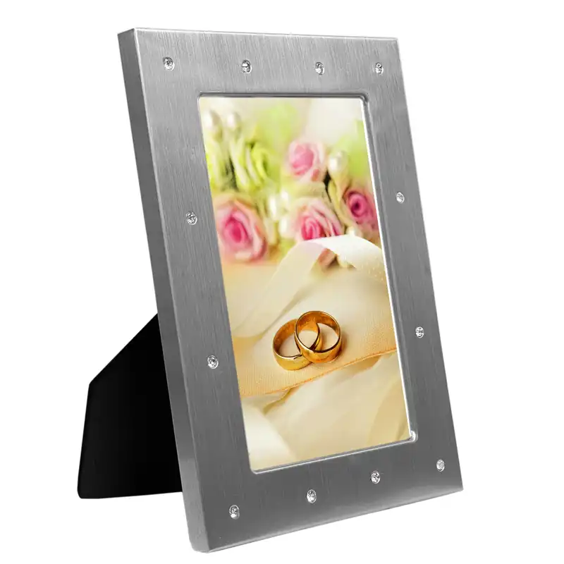 قاب عکس مدل آلومینیوم نگینی 10x15