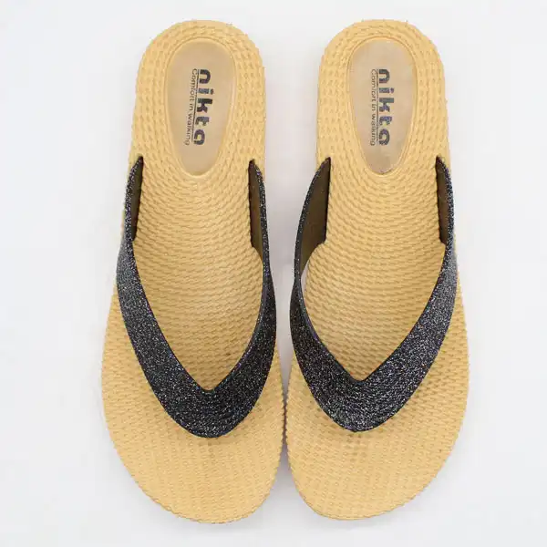 دمپایی لاانگشتی زنانه نیکتا مدل 012-A کد 1283-BK