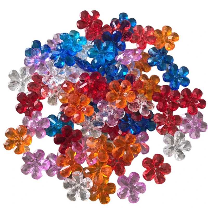 مهره دستبند مدل شکوفه کد 473 بسته 60 عددی