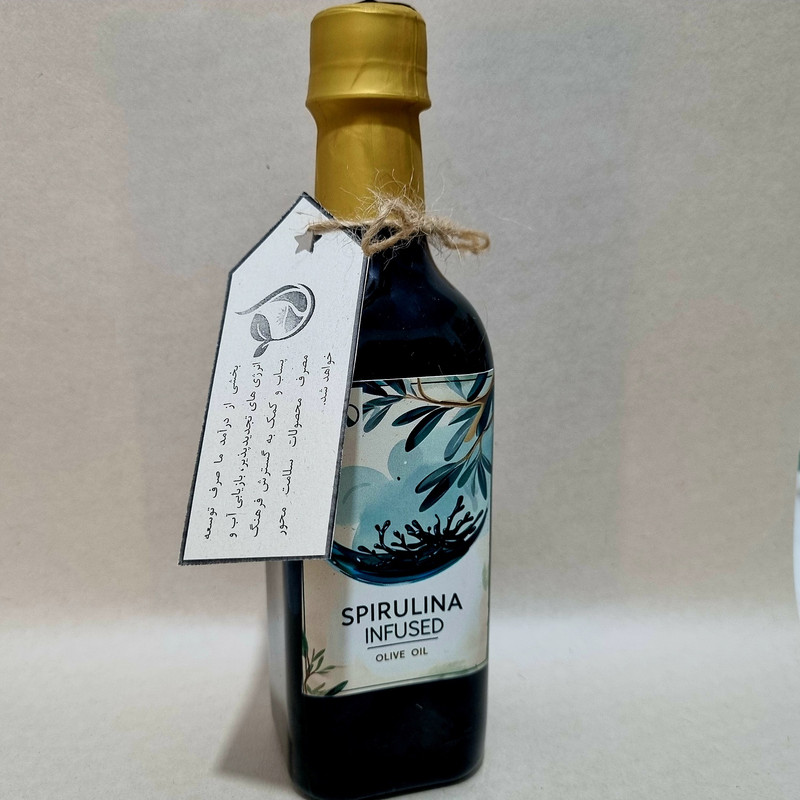 روغن زیتون بودار غنی شده با اسپیرولینا نوتروآلگ - 500گرم