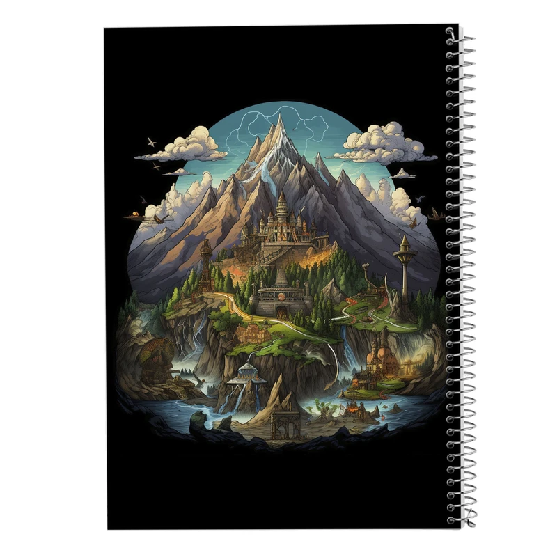دفتر مشق 50 برگ مدوپد مدل  ارباب حلقه ها The Lord of the Rings کد DF2998