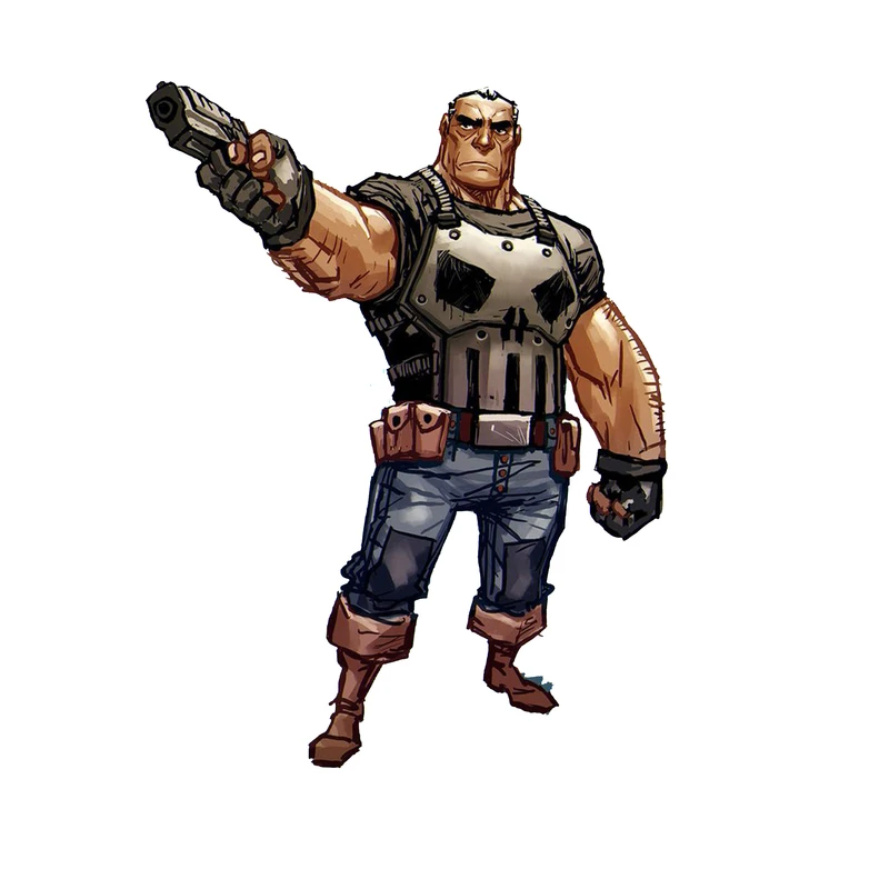 استیکر لپ تاپ و موبایل مدل سریال طرح پانیشر مارول مجازاتگر Punisher Marvel کد 4111