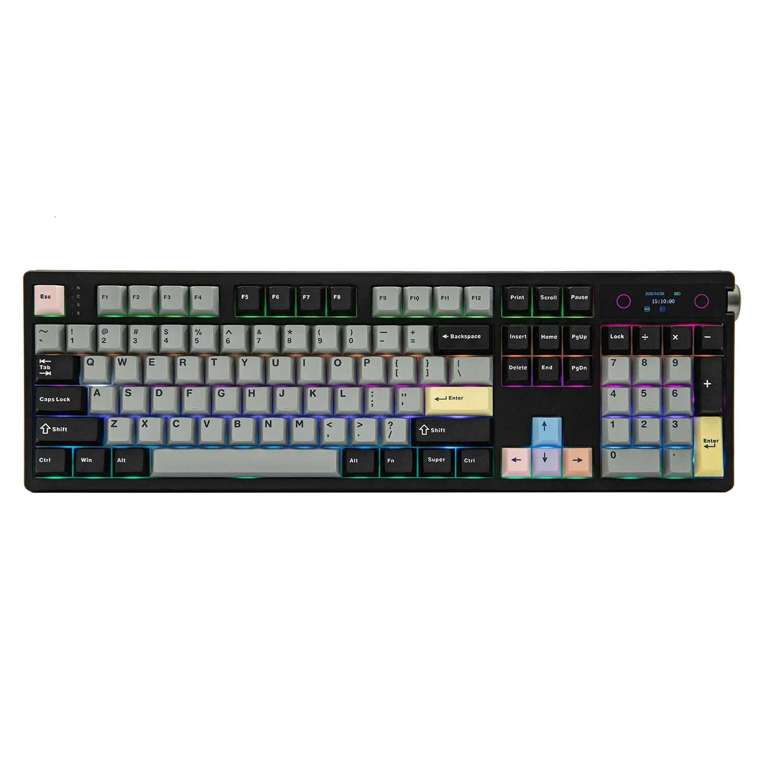 کیبورد بی‌سیم گیمینگ ایپومیکر مدل TH108 Pro Sea Salt Silent Switch