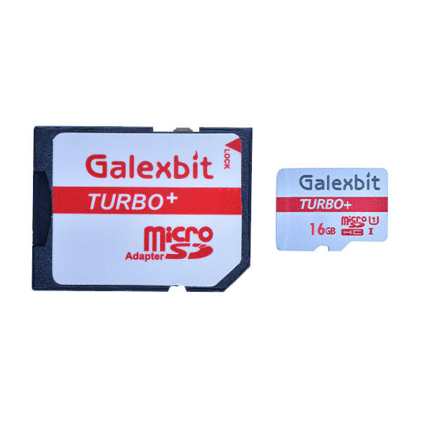 تصویر کارت حافظه microSDHC گلکسبیت مدل Turbo Plus کلاس 10 استاندارد UHS-I سرعت 80MBps ظرفیت 16 گیگابایت به همراه آداپتور SD